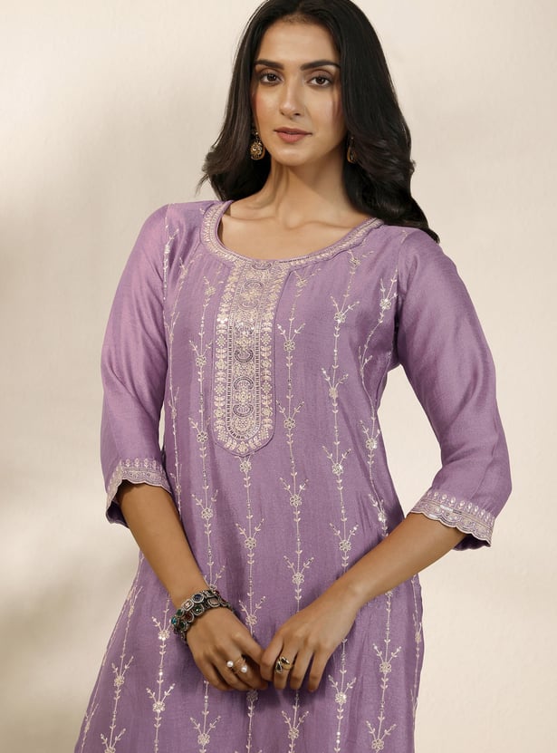 LIBAS Embroidered Kurta Set