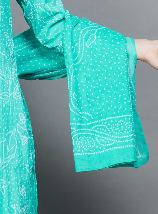 LIBAS Bandhani Print Straight Kurta Set