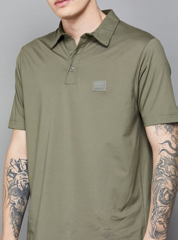 RARE RABBIT Solid Polo T-shirt