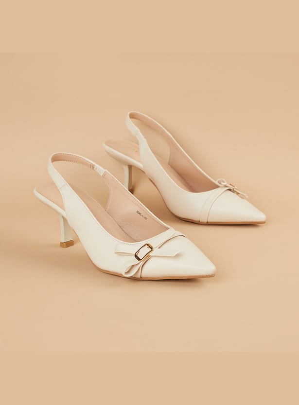 CODE Textured Kitten Heels
