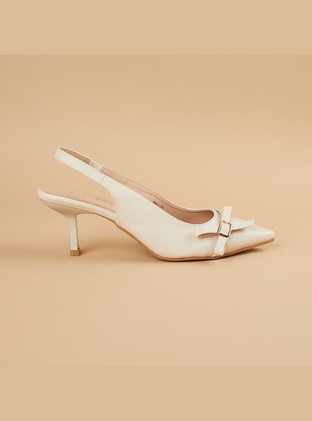 CODE Textured Kitten Heels
