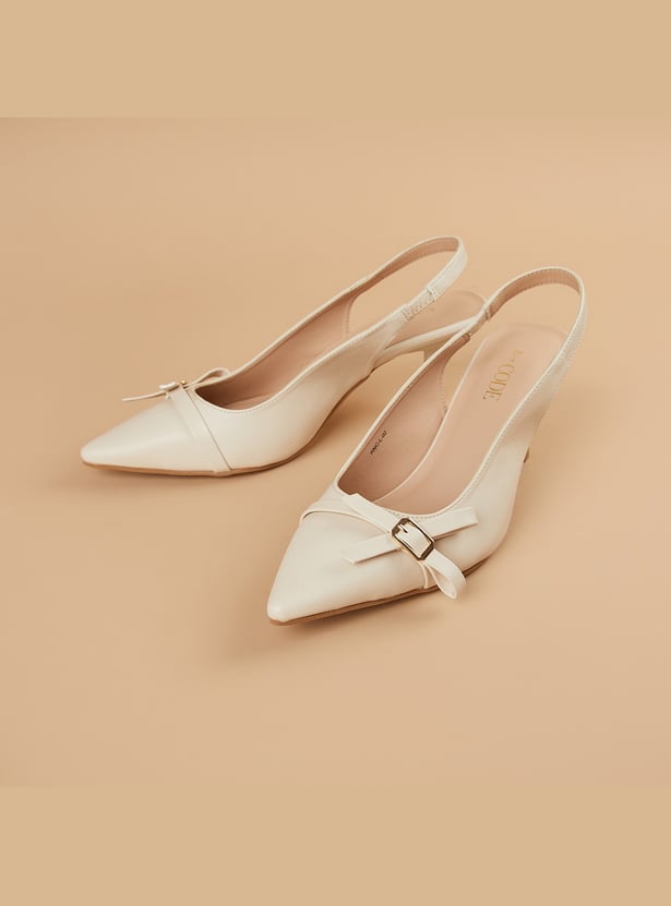 CODE Textured Kitten Heels