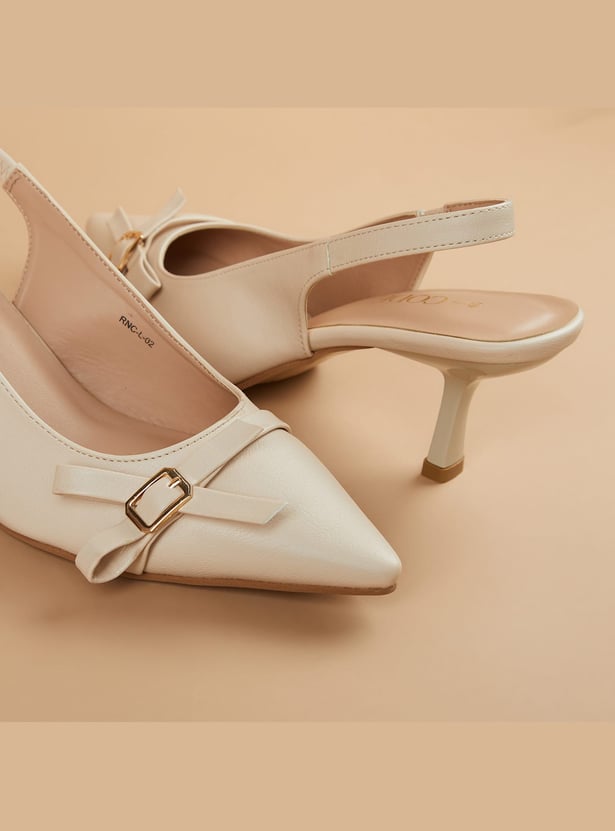 CODE Textured Kitten Heels