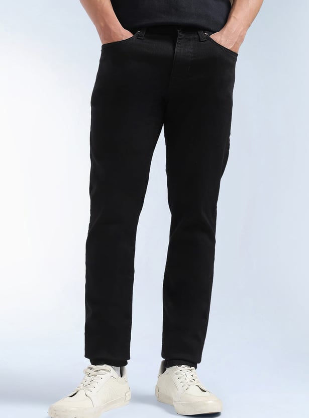 FLYING MACHINE Solid Jackson 17 Jeans (Skinny)