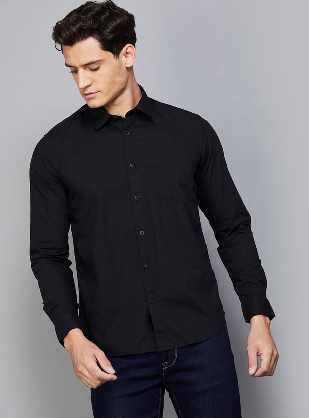 FLYING MACHINE Solid Regular Fit Shirt
