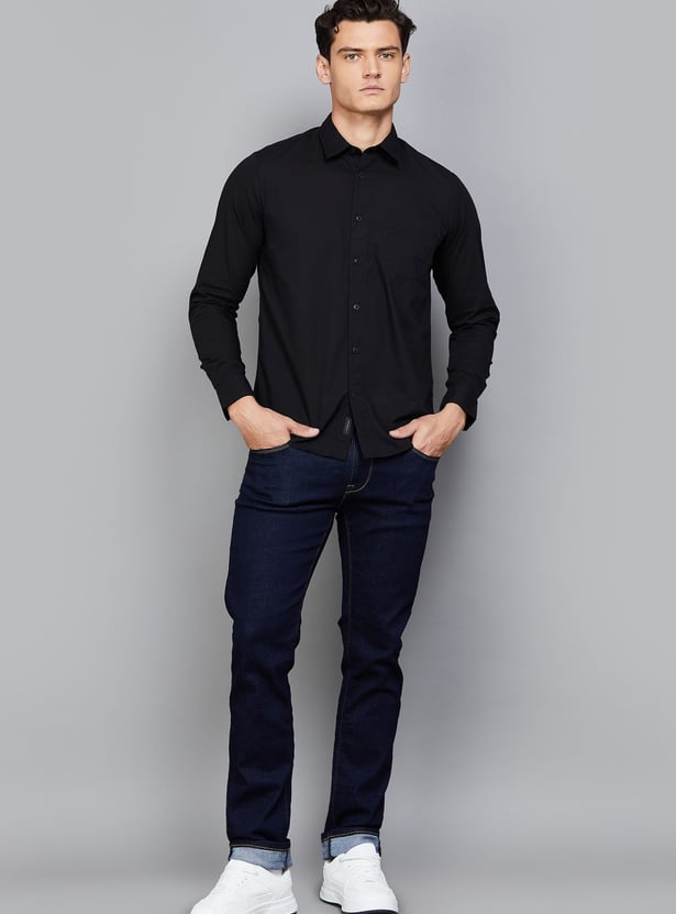 FLYING MACHINE Solid Regular Fit Shirt