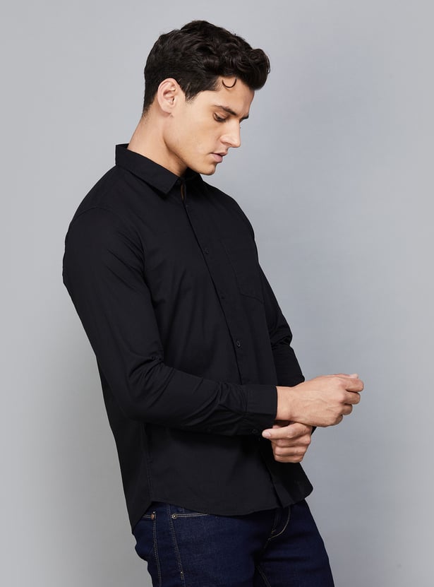 FLYING MACHINE Solid Regular Fit Shirt