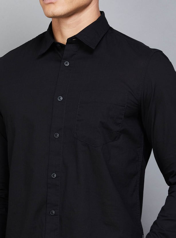 FLYING MACHINE Solid Regular Fit Shirt