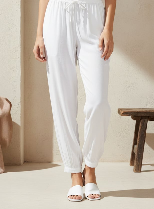 AURELIA Solid Salwar Pants