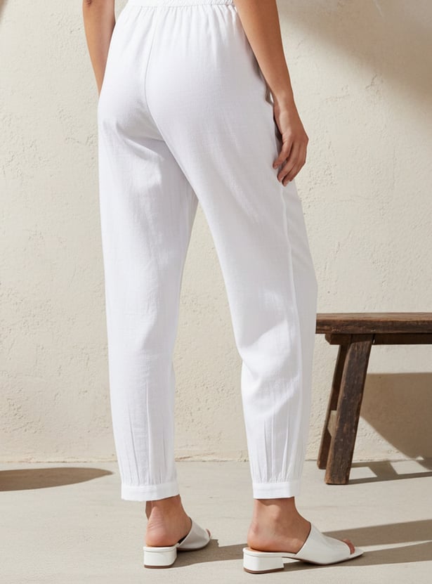 AURELIA Solid Salwar Pants