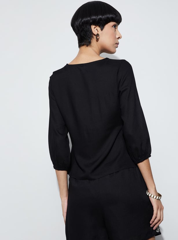 FAME FOREVER Embroidered Top