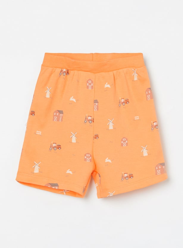 FS MINI KLUB Boys Assorted Shorts - Pack of 2