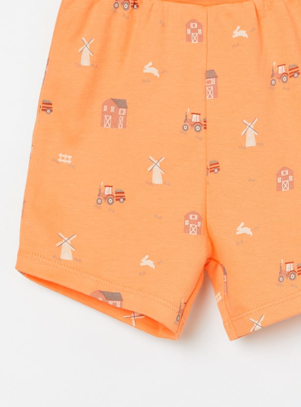FS MINI KLUB Boys Assorted Shorts - Pack of 2
