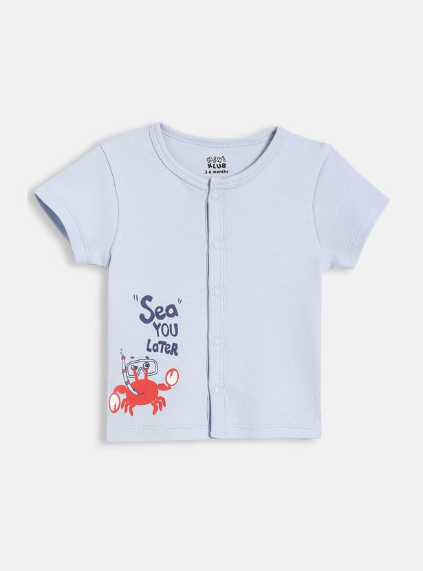 FS MINI KLUB Boys Printed T-shirt - Pack of 2