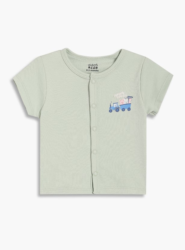 FS MINI KLUB Boys Printed T-shirt - Pack of 2
