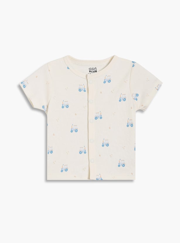 FS MINI KLUB Boys Printed T-shirt - Pack of 2