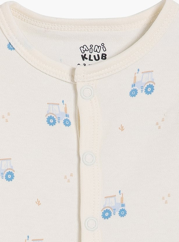FS MINI KLUB Boys Printed T-shirt - Pack of 2