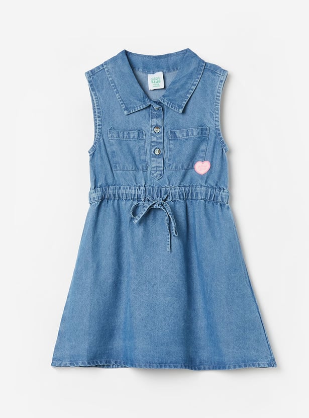 FS MINI KLUB Girls Solid A-line Dress