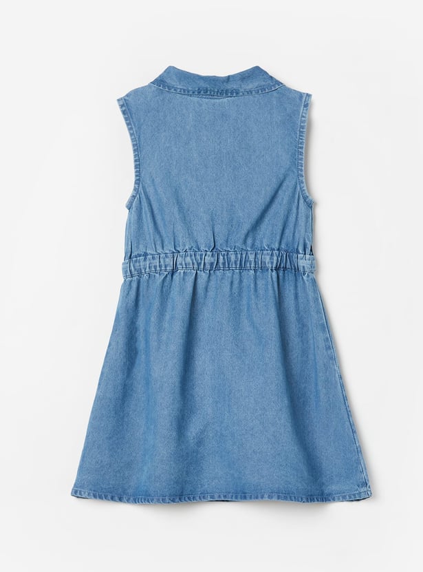 FS MINI KLUB Girls Solid A-line Dress