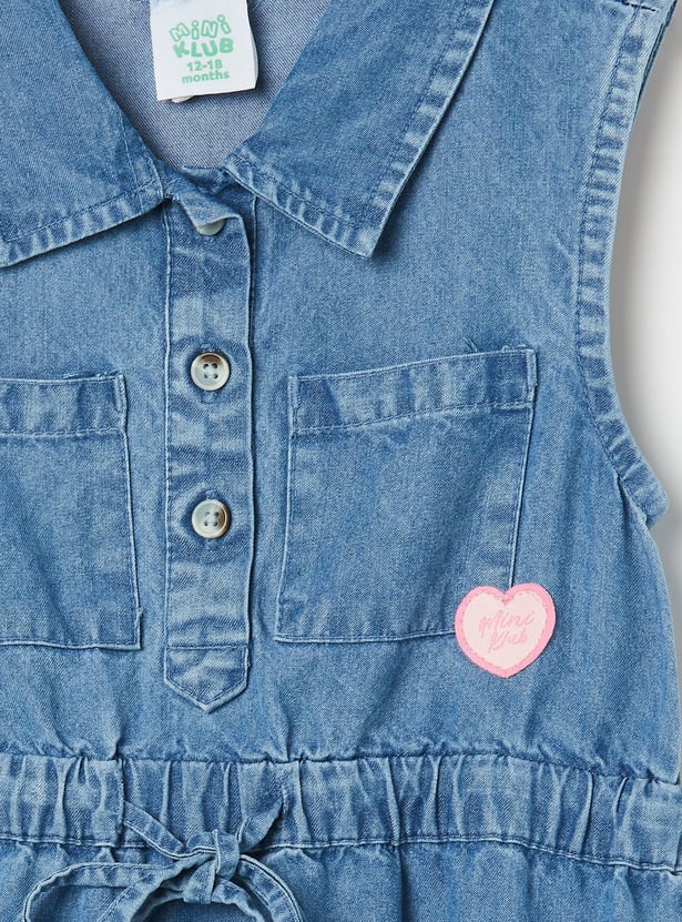 FS MINI KLUB Girls Solid A-line Dress