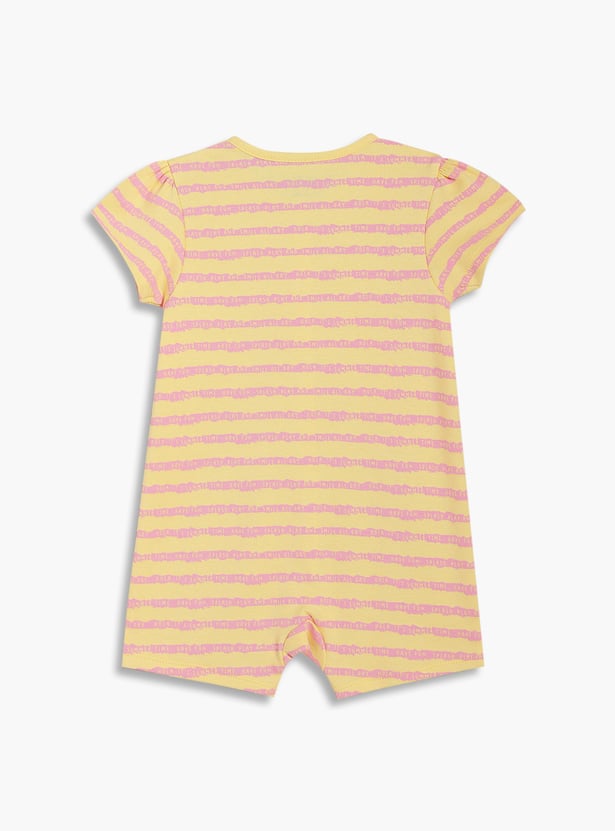 FS MINI KLUB Girls Assorted Rompers - Pack of 2
