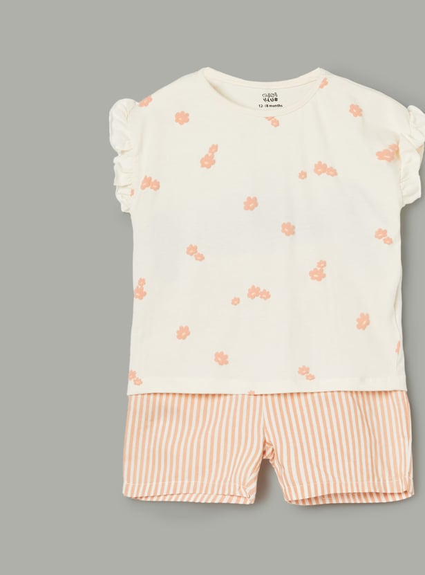 FS MINI KLUB Girls Printed Infant Basic Set