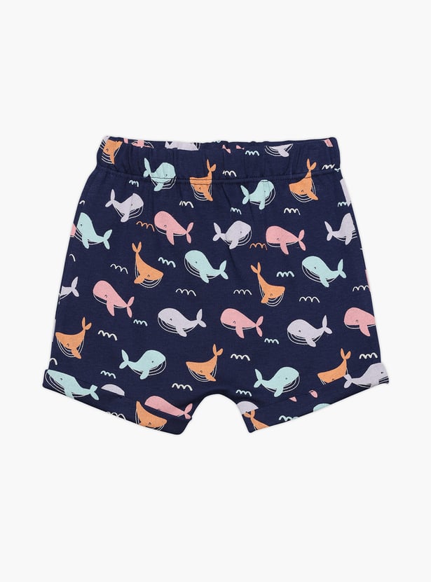 FS MINI KLUB Girls Printed Shorts - Pack of 2