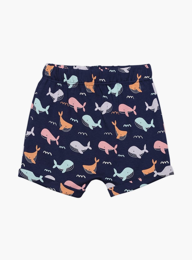FS MINI KLUB Girls Printed Shorts - Pack of 2