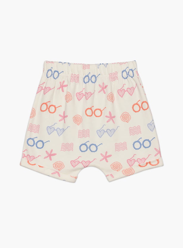 FS MINI KLUB Girls Assorted Shorts - Pack of 2