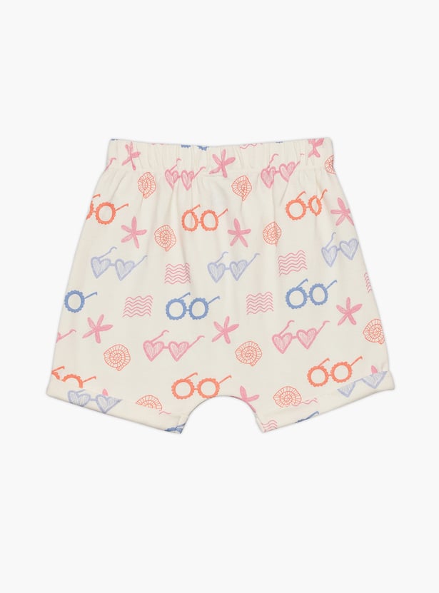 FS MINI KLUB Girls Assorted Shorts - Pack of 2