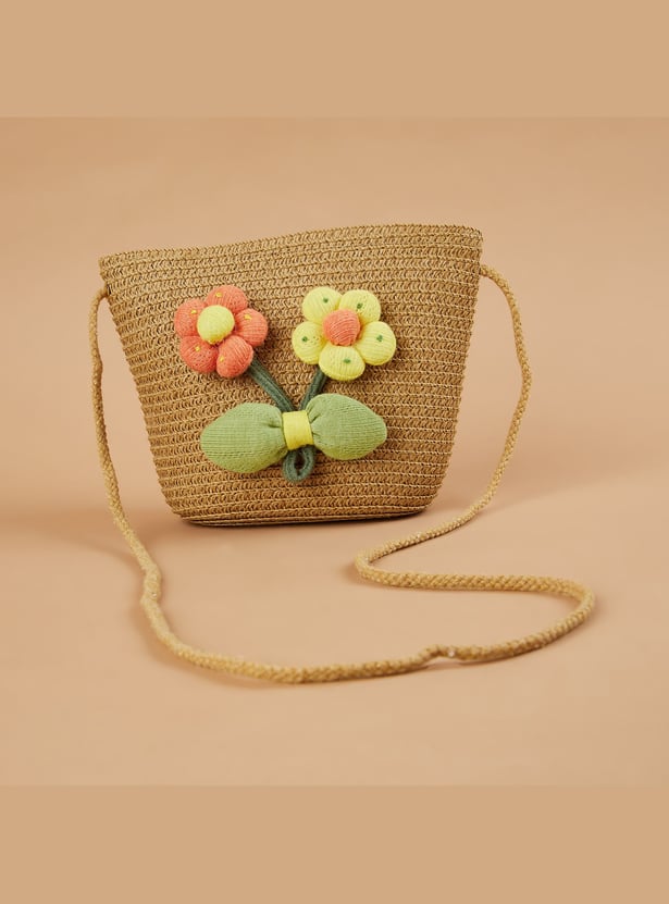 FAME FOREVER Girls Floral Sling Bag
