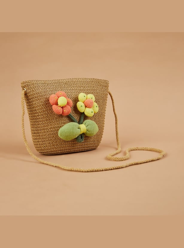 FAME FOREVER Girls Floral Sling Bag
