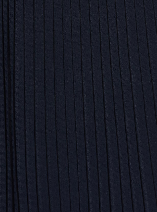 FAME FOREVER Girls Solid Pleated Dress