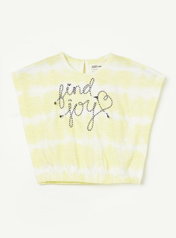 FAME FOREVER Girls Tie & Dye T-shirt