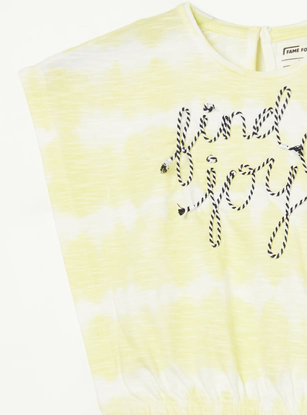 FAME FOREVER Girls Tie & Dye T-shirt