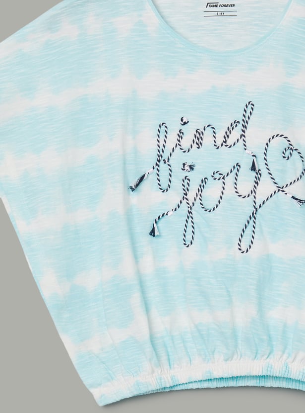 FAME FOREVER Girls Tie & Dye T-shirt
