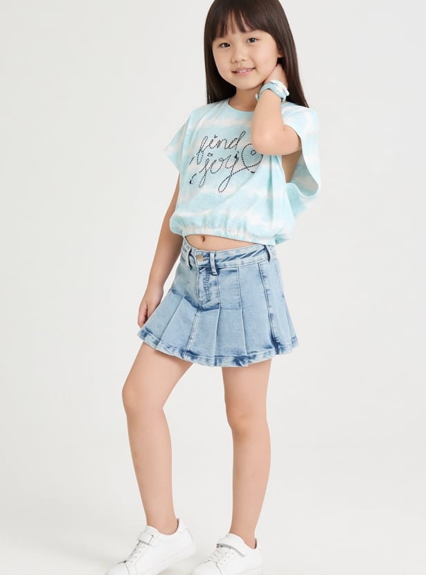 FAME FOREVER Girls Tie & Dye T-shirt