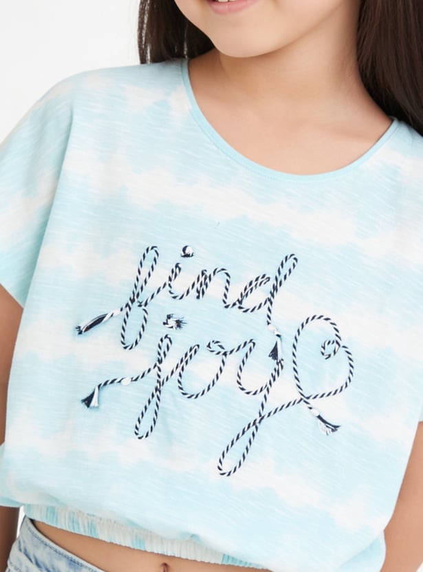 FAME FOREVER Girls Tie & Dye T-shirt