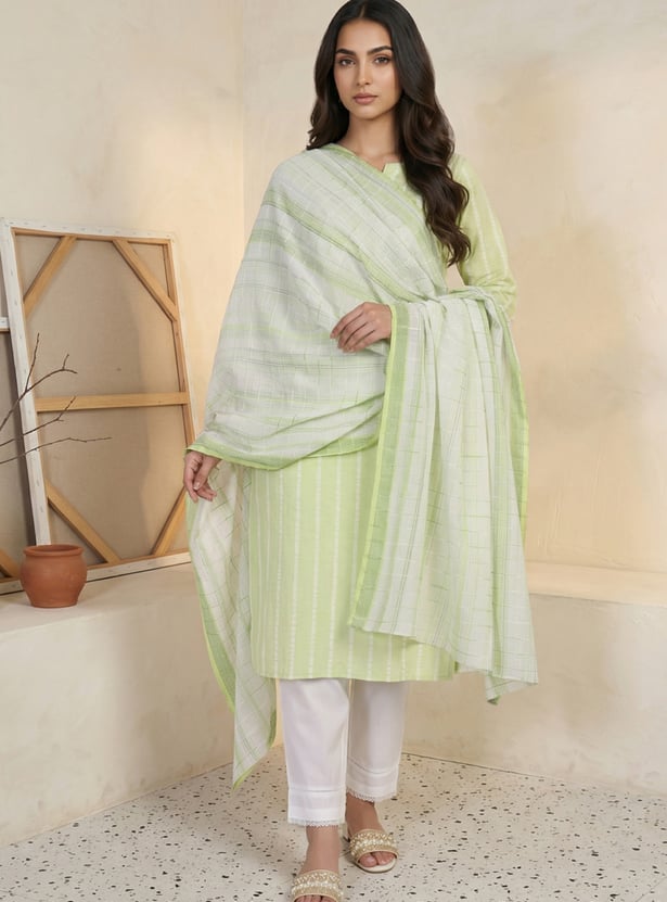 AURELIA Checked Dupatta