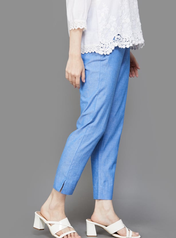 AURELIA Solid Straight Pants