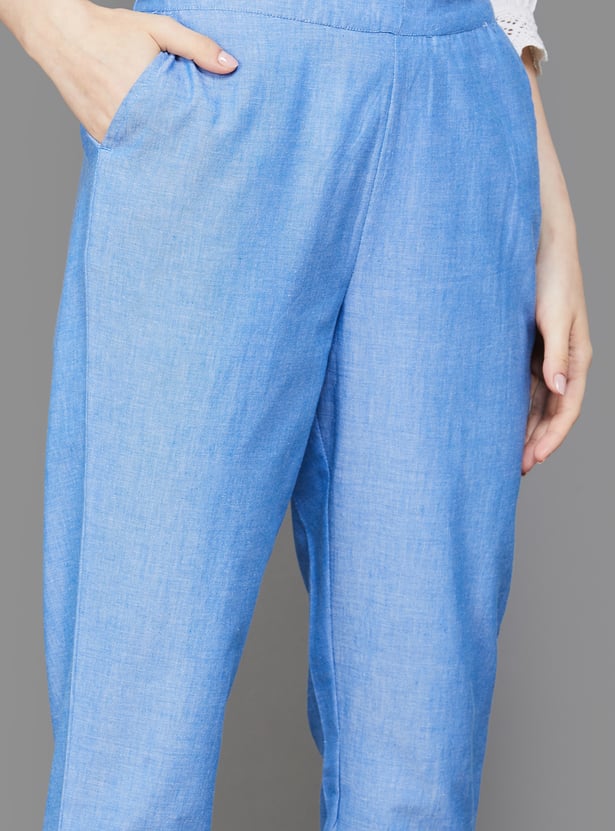 AURELIA Solid Straight Pants