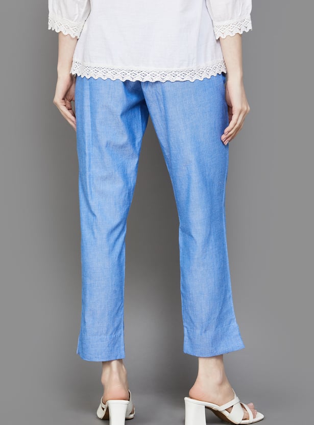AURELIA Solid Straight Pants