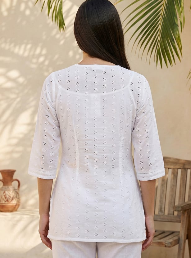 AURELIA Schiffli Top