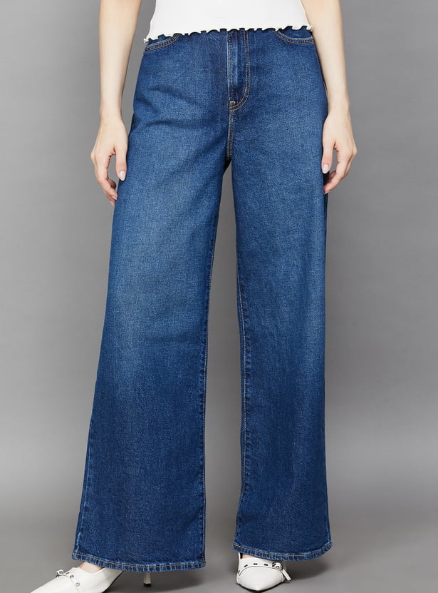 LEVI'S Washed Flared Jeans
