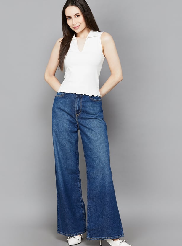 LEVI'S Washed Flared Jeans