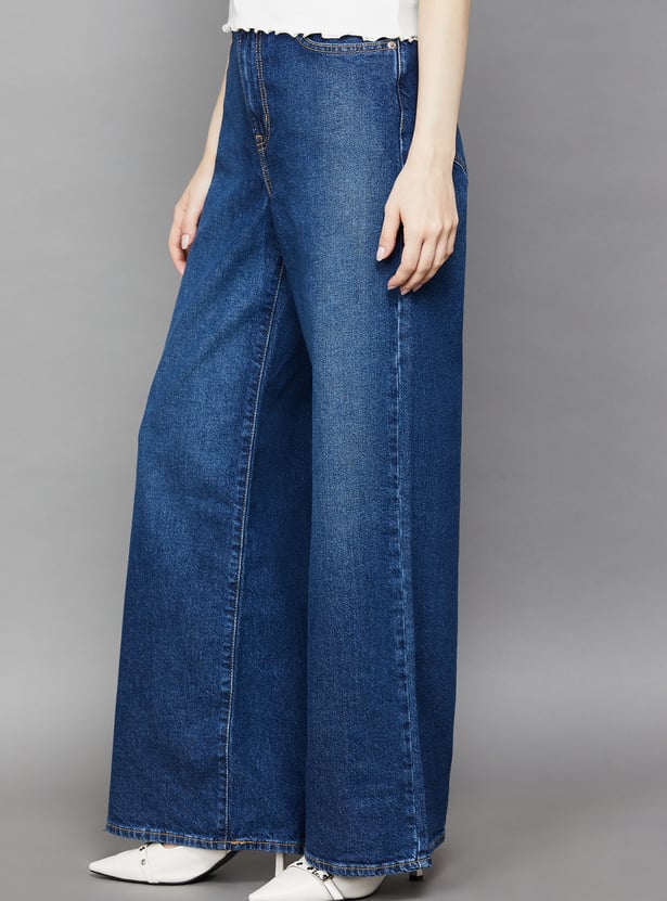 LEVI'S Washed Flared Jeans