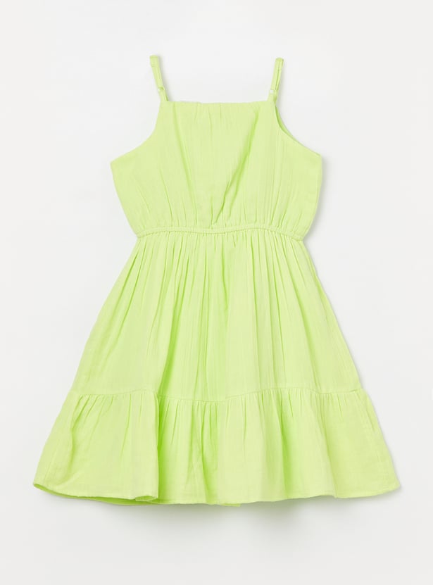 FAME FOREVER Girls Embroidered Dress