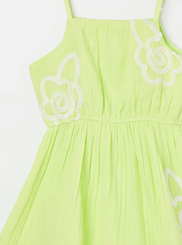 FAME FOREVER Girls Embroidered Dress