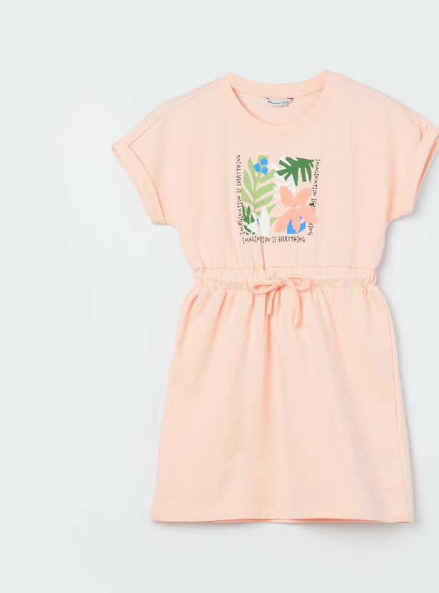 FAME FOREVER Girls Printed A-Line Dress