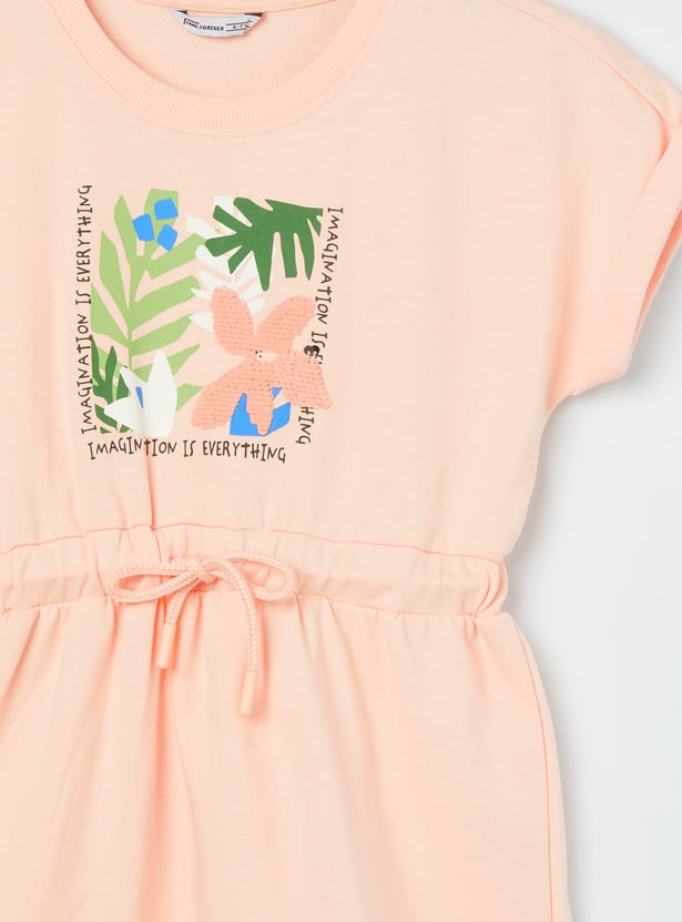 FAME FOREVER Girls Printed A-Line Dress
